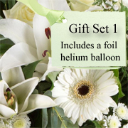 Gift Set 1 - Florist Choice Hand-Tied Bouquet Aqua
