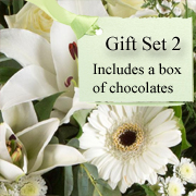 Gift Set 2 - Florist Choice Hand-Tied Bouquet Aqua