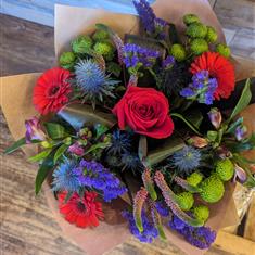 Valentines Florist Choice Hand-Tied Bouquet