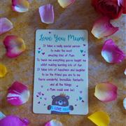 Mum Keepsake Card