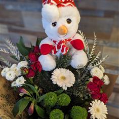 Florist Choice Christmas Teddy Bouquet