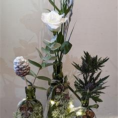 Trio of Festive Snowy Balsam Bottles 